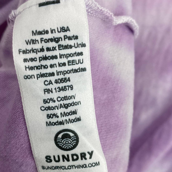 Sundry Women's Tie Dye Knit Pullover Top - Picture 3 of 4